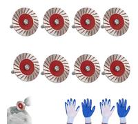 1.57" Mini Diamond Saw Blades Set for Precision Stone Carving - Chip-Free Dry Cutting Wheel with 5/8"-11 Removable Flange for Granite Marble Sandstone - 40mm (8Pcs)