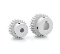 1.5M 12-32 Teeth Aluminum Alloy Step Spur Gear DIY electronic starter Model Boss Gear IINKUEYK(10mm,25 Teeth)