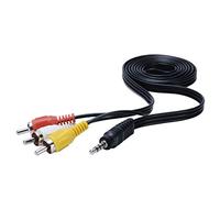 1.5m 3.5mm Jack Plug Male to 3 RCA Adaptateur vers RCA Mâle Audio Vidéo AV Câble Fil Cordon pour Android TV Box