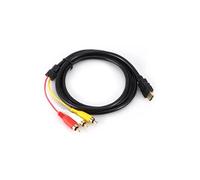 1.5M 5 pieds HD 1080P HDMI Mâle à 3 RCA AV Audio vidéo Convertisseur Câble Adaptateur de Cordon
