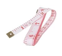 1.5M 60" Plastique Souple Règle Tailleur Tissu Corps à Mesurer Plat Bande Automatique Thermorétractables Ruban Mesure - Blanc