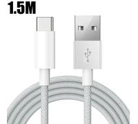 (1.5M) Câble de téléphone portable USB C, charge rapide USB A à Type C, cordon tressé en Nylon pour Apple Carplay IPhone 15/15 Pro/15 Pro /15 Plus