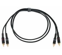 1,5m Cable Double RCA Audio Stereo Phono Blindage Male vers Male Prise Plaque Or