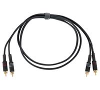 1,5m Cable Double RCA Audio Stereo Phono Blindage Male vers Male Prise Plaque Or