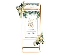1,5m d'or de mariage stand signe de métal d'affichage cadre photo pour affiche photo peinture sur toile