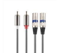 1.5M Dual Male To Xlr Male Cable 2 Xlr To 2 Plug Adapter