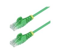 StarTech.com Câble Ethernet CAT6 Vert Fin de 1,5m, Sans Accroc, 100W PoE, UTP, LSZH, Fil de Cuivre Pur 28AWG, Cordon RJ45
