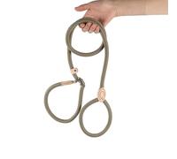 1.5m Laisse de Chien en Nylon, Noir Corde Laisse Chien, Laisse Coulissante, Laisse Lasso pour Chien, Laisse Chien Corde, Laisse Dressage Chien,Collier Laisse Chien pour Petits et Moyens Chiens