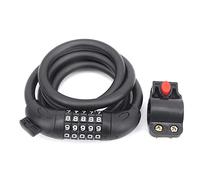 1.5M Portable Antitheft Strip Lock, Disc Brake Lock with Five - Digit Password, Heavy Duty Steel Alloy Mountain Bike Lock for Scooters Motorcycles, Anti - Drill