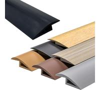 1-5m Profilé De Finition Auto-adhésif Moquette Barre De Transition De Sol Découpable Seuil De Porte En Caoutchouc Pour Hauteur De 7 À 10 Mm(Black,500cm/16.4ft)