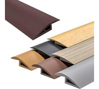 1-5m Profilé De Finition Auto-adhésif Moquette Barre De Transition De Sol Découpable Seuil De Porte En Caoutchouc Pour Hauteur De 7 À 10 Mm(Coffee,300cm/9.84ft)