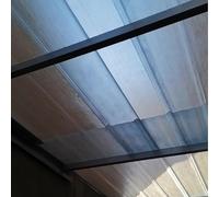 1.5mm Plaque D'Éclairage du Jour, 3/5/6/8/10/12/15/18pcs Feuille De Toit Sunshine, Feuille De Toit Résistante Aux UV, Feuille De Toit Transparente, Tôle Ondulée (0.9×0.8m/35×31in,18pcs)