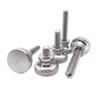 1/5pc M2 M2.5 M3 M4 M5 M6 M8 M10 Vis à oreilles en acier inoxydable for mur-rideau en verre Boulon de réglage Vis à oreilles à serrage manuel(16mm,1pc M10)