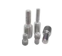 1/5pcs 304 A2 Stainless Steel Thread Adapter Male To Male M3 M4 M5 M6 M8 M10 M12 M14 M16 To M20 Double Head Transfer Screw Bolt(5pcs M3x10-M6x10)