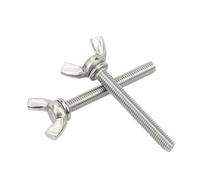 1-5pcs Butterfly Screw Stainless Steel Wing Bolts M3 M4 M5 M6 M8 M10 Head Thumb Screws DIN316(50MM_M8 2PCS)