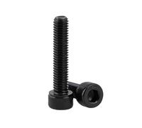 1-5pcs M4/M5/M6/M8/M10/M12/M16 Vis machine à tête cylindrique à six pans creux à filetage gauche en acier au carbone haute résistance, M8x16mm
