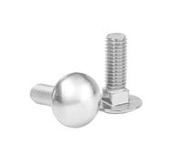 1-5pcs M6/M8/M10/M12 Boulons à col carré à tête plate large en acier inoxydable pour étagère et bureau, M8x110mm