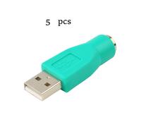 1/5pcs USB Mâle à PS/2 Femelle Adaptateur Convertisseur connecteur Usb Pour PC pour Sony ps2 Clavier Souris Souris Chaude de Haute Qualité