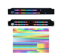 1.5U Music Level Indicator Digital Spectrum Analyzer Led Display Meter Light Audio Signal Melody Rhythm Ambient Lamp W Remote
