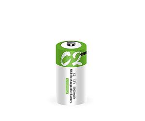 1.5V C2 Taille 5000mWh Batterie Rechargeable de Charge Universelle USB Piles chargées de la Batterie de polymère Lithium lipo-2pcs C2 1Cable Box