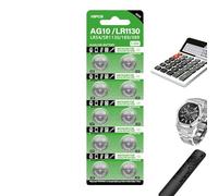 1.5V Cell Battery, LR1130 Anti-Creeping Button Battery, 10X Portable Watch Cell, Small Electronic Device for Calculators, Watches, and Gadgets