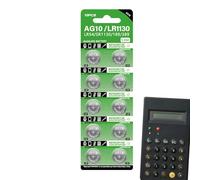 1.5V Cell Battery - LR1130 Button Pack, Portable Watch Cells for Small Devices, Anti Creeping Power with Long Lasting Energy, Electronic Supply, Compact Batteries for Calculator Use and Timekeeping