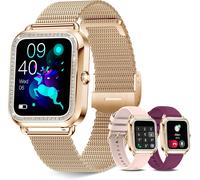 1.6 Inch Women's Smart Watch With Bluetooth Calls, Women's Smartwatch With Smart Notification, Fitness Tracker, Pedometer, Heart Rate/Sleep Watch, Sports Watch For Android Ios