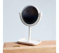 1/6 Maison De Poupée Dressing Miroir Mini Poupée Miniature Chambre Modèle Meubles Maison De Poupée Décor Accessoires, Blanc