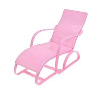 1/6 Mini chaise de maison de poupée modèle de meuble démonté décoration maison bricolage rose