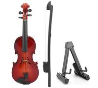 1/6 Modèle de Violon, Accessoire Miniature pour Maison de poupées, Instrument décoratif en Bois avec Support, adapté aux Maisons de poupées à l’échelle 1:6, décoration Jouet Non