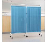 1-6 Paneles Mampara Médica Plegable - Separador Ambientes Temporal Interiores Con Ruedas, Pantalla Divisoria Estructura Metálica, Pared Balcón Pantalla Privacidad(2-Panel)