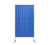 1-6 Panneaux Écran De Confidentialité Médical Pliable Avec Roulettes, Séparateur De Pièce Pliable Pour Clinique/salle D'examen/salle De Consultation, Clôture Temporaire(Blue,1-Panel)