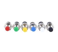 1/6 PCS,7MM,Mini Round Momentary Push Button Switch Press The Self-Reset,Normally Open 1NO,Normally Closed 1NC,Micro Switchs(Yellow,6PCS_1NO)