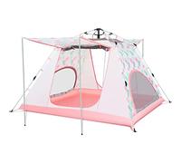 1-6 Person Dome Tent, Outdoor Pop Up Tent, Protection, Flower Pattern Tent, for Backpacking Cycling Hiking Camping