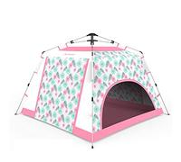 1-6 Person Dome Tent, Outdoor Pop Up Tent, Protection, Flower Pattern Tent, for Backpacking Cycling Hiking Camping