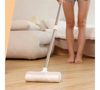 1-6 pièces Gros rouleau antipeluches moelleux pour tapis, convient pour les sols (environ 19 cm de large, 93 cm de long), balai de nettoyage collant à long manche pour tapis, voiture, vêtements et poi