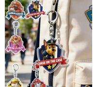 1/6 pièces/set Porte-clés mignons Pat'Patrouille, mini personnages d'anime, breloques de téléphone en matériau acrylique, motifs à la mode, cadeau d'anniversaire idéal pour les amis et la famille Alli