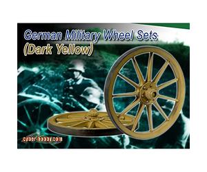 1/6 WW.II ドイツ軍 ミリタリーホイールセット（ダークイエロー）