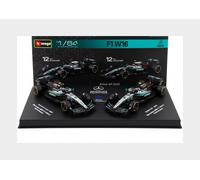 1:64 BURAGO Mercedes Gp Set F1 2X W16 #12 2025 Antonelli +Showcase BU58020-12