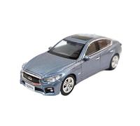 1:64 for Infiniti Q50S White Simulation Metal Car Model Collection Decoration Voiture Miniature De Collection(Blue)
