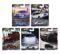 1:64 Hot Wheels Premium 2024 Fast & Furious Set 5 Pièces Porsche Mercedes 979G