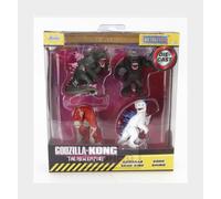 1:64 JADA Figures Set 4X Godzilla Skar King Kong Shimo Cm. 6.0 Various 253252035
