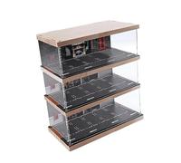 Ｚｉａｌｏｆｉ 1/64 Paysage Diorama Parking, Véhicule Garage Vitrine Acrylique Table pour Cadeaux, 3 couches