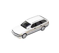 1/64 pour BMW E34 Touring Alpina Alliage Modèle De Voiture Quatre Couleurs Statique Métal Moulé sous Pression Ornements Miniature De Collection(White)