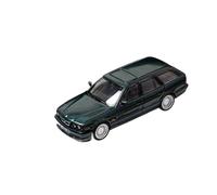 1/64 pour BMW E34 Touring Alpina Alliage Modèle De Voiture Quatre Couleurs Statique Métal Moulé sous Pression Ornements Miniature De Collection(Green)