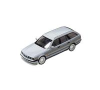 1/64 pour BMW E34 Touring Alpina Alliage Modèle De Voiture Quatre Couleurs Statique Métal Moulé sous Pression Ornements Miniature De Collection(Gray)