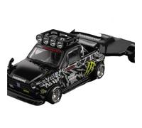 1 64 pour Honda Explosive Widebody Pickup Truck Collection De Modèles De Voitures en Alliage avec Peinture Noire Jouets Non RC