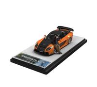 1 64 pour Mazda RX7 Mini Véhicule Modèle Hobby Collection Réplique Voiture Souvenir avec Poupées Aobi(Orange)