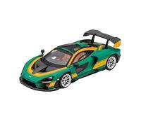 1:64 pour Mclaren 765lt Mcl1107 Supercar Senna Modèle Voiture Métal Moulé sous Pression L'échelle Garçons Et Adolescents Jouets Non RC(Vert)