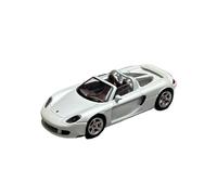 1 64 pour Porsche Carrera GT Convertible en Alliage Moulé sous Pression Jouets Modèle De Voiture Souvenir Affichage Statique(White)